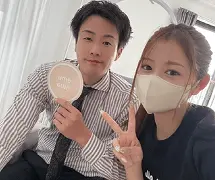 お客様との写真