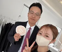 お客様との写真